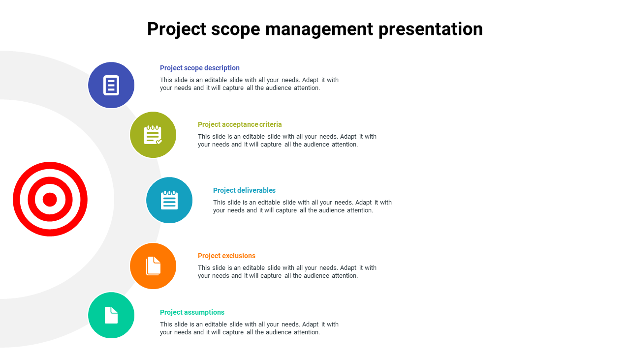 Project Scope Management PPT Presentation & Google Slides